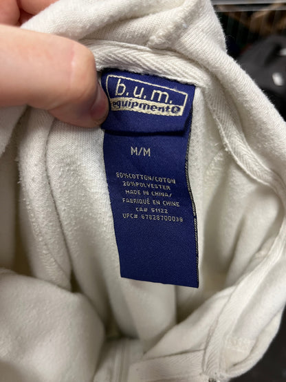 M - B.U.M. Equipment 2000s Velour Zip Hoodie