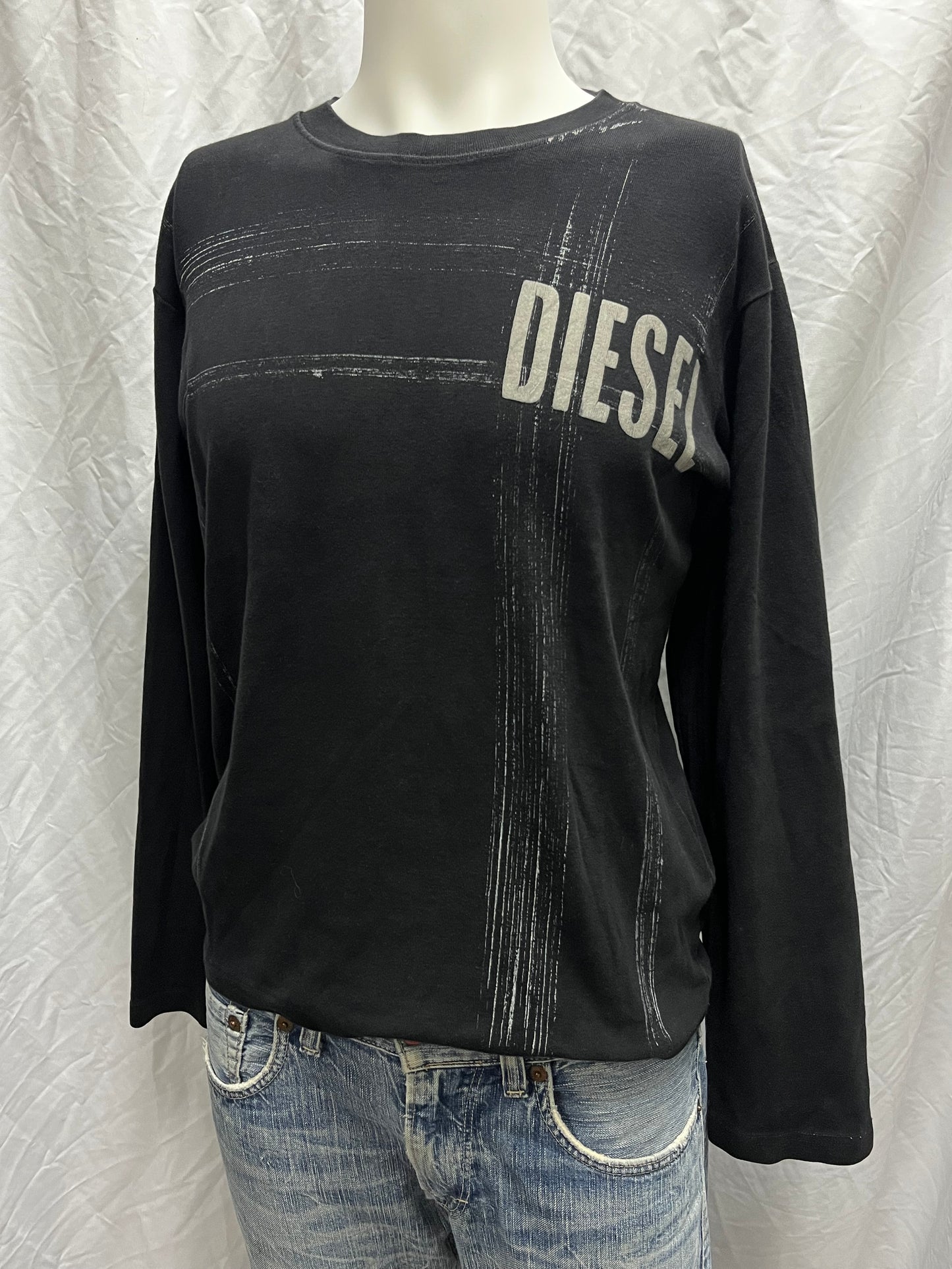 L - Diesel 2000s Logo Long Sleeve