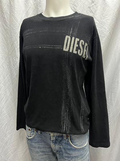 L - Diesel 2000s Logo Long Sleeve