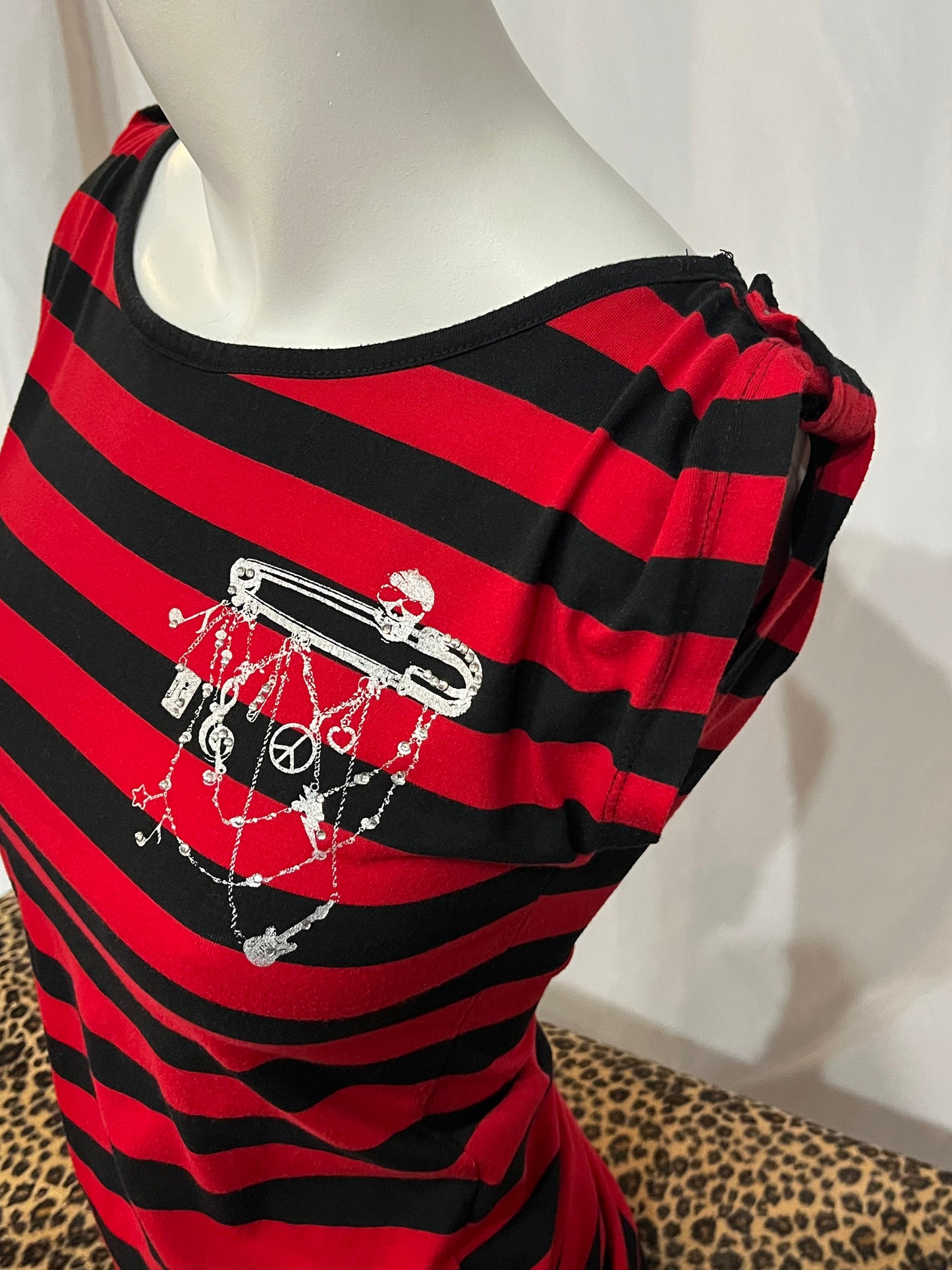 M - Streetwear Society Y2K Grunge Striped Top
