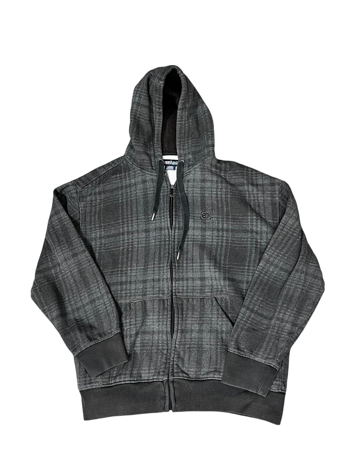 L - Ecko Unlimited 2000s Plaid Zip Hoodie