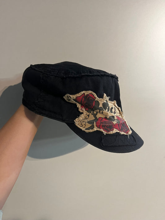 Hat - Heart & Dagger Rose Patch Cadet Hat