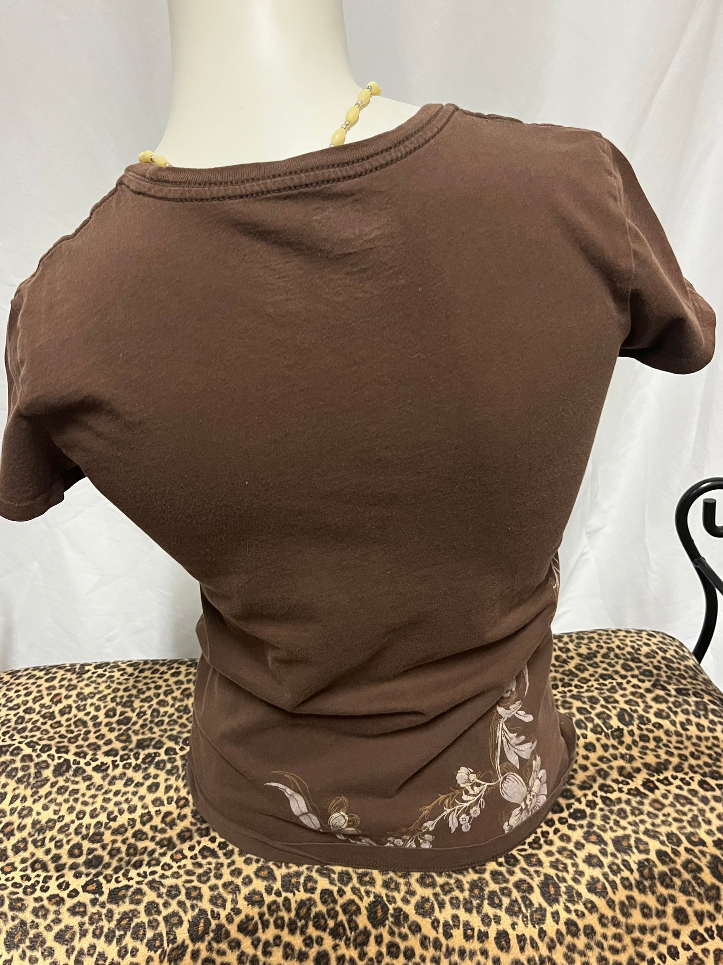 S - Hurley 2000s Floral Graphic Top