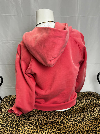 FCUK Pink Embroidered Zip Hoodie