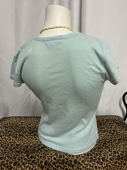 M - WHO Jeans 2000s Monkey Graphic Baby Tee