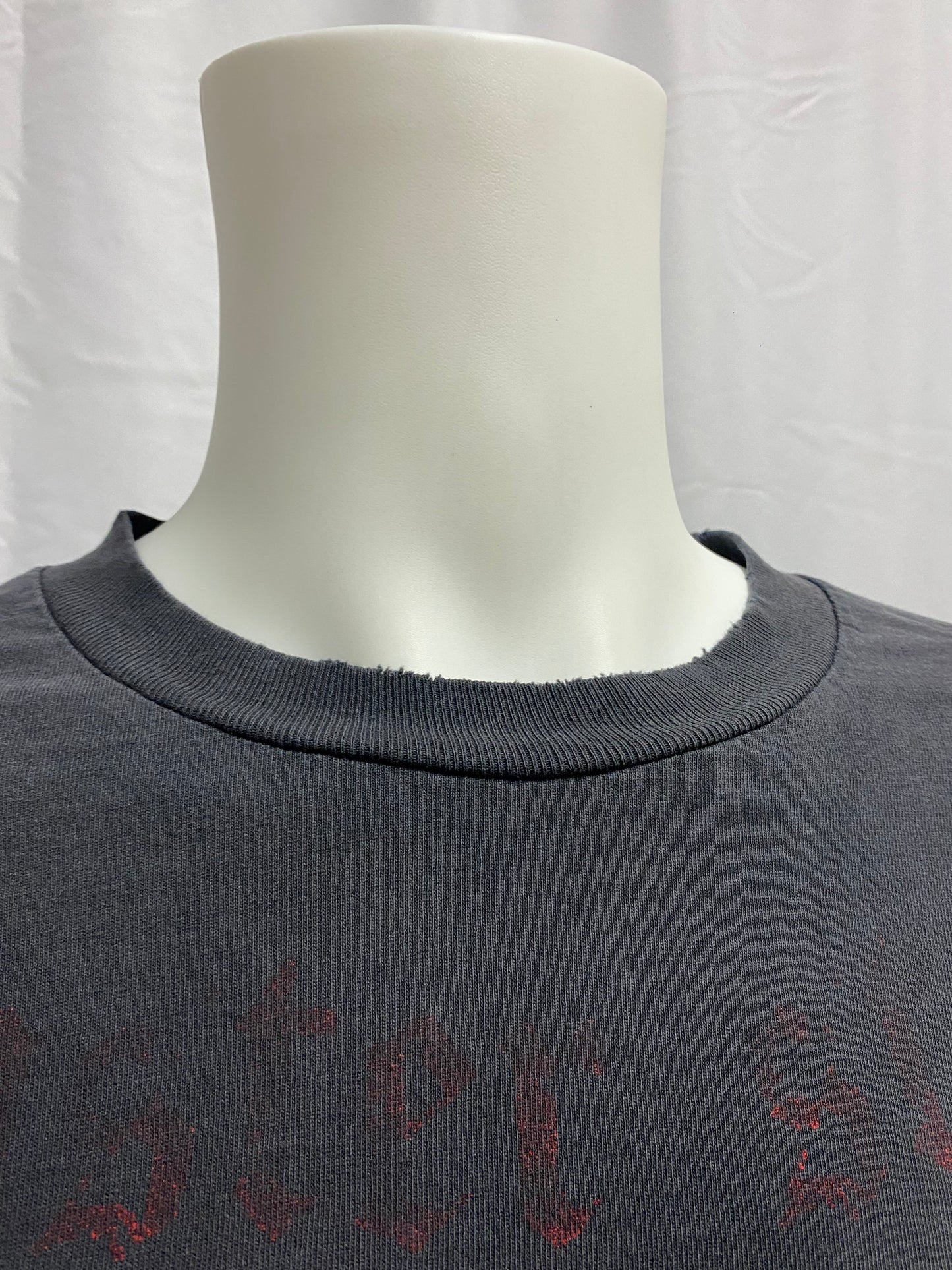 L - Monster Stalker Faded Gothic Graphic Tee