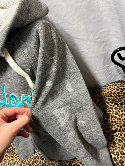 S - American Eagle New York 2010s Grey Zip Hoodie