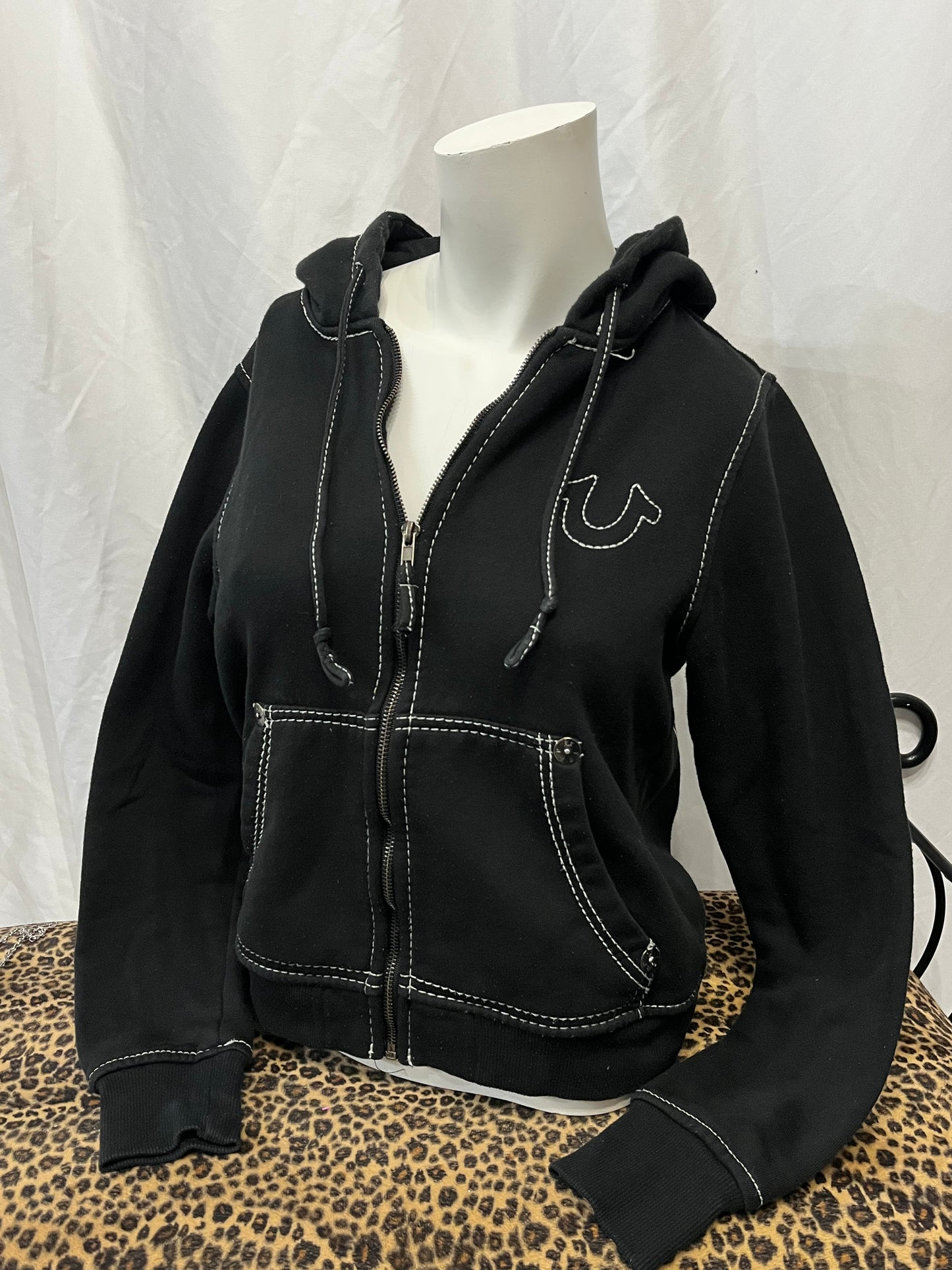 S/M - True Religion Graphic Zip Hoodie