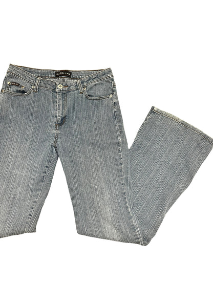 SZ 10 - 90s Gasoline Striped Texture Jeans