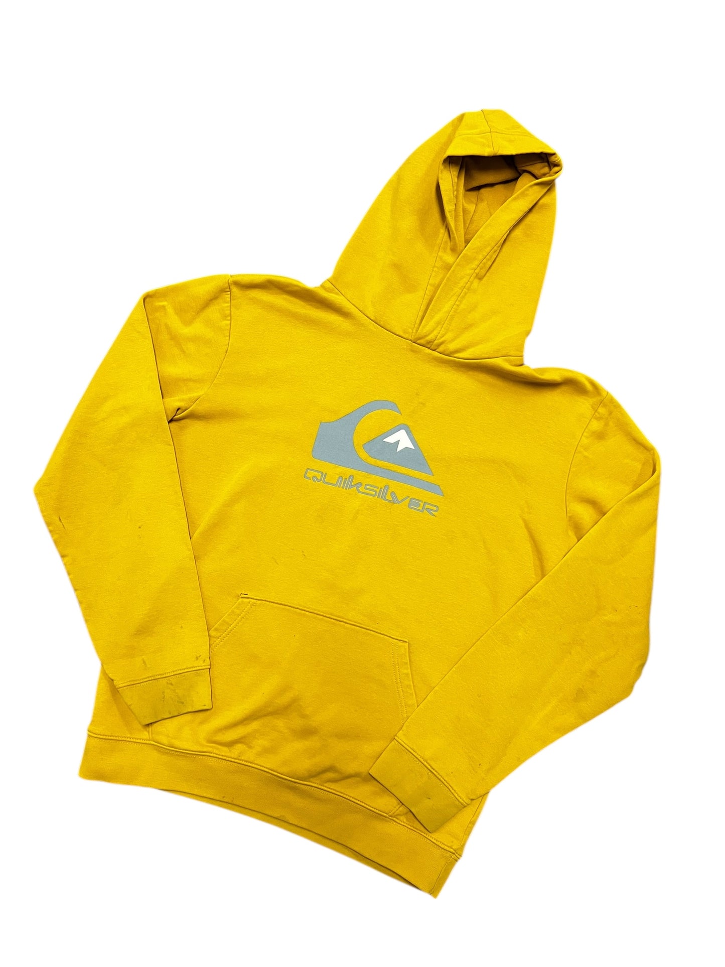 L - Quiksilver Yellow Logo Hoodie