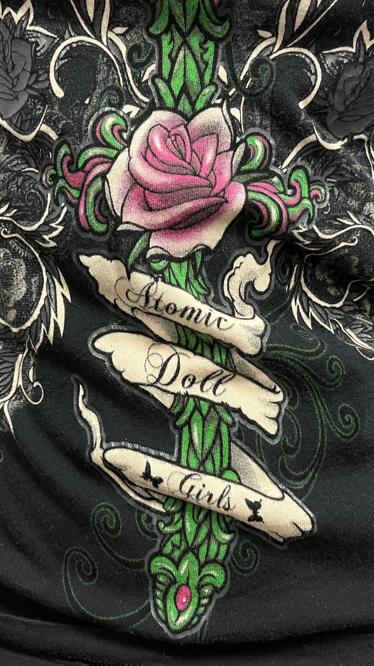 S - Atomic Doll Y2K AOP Graphic Top