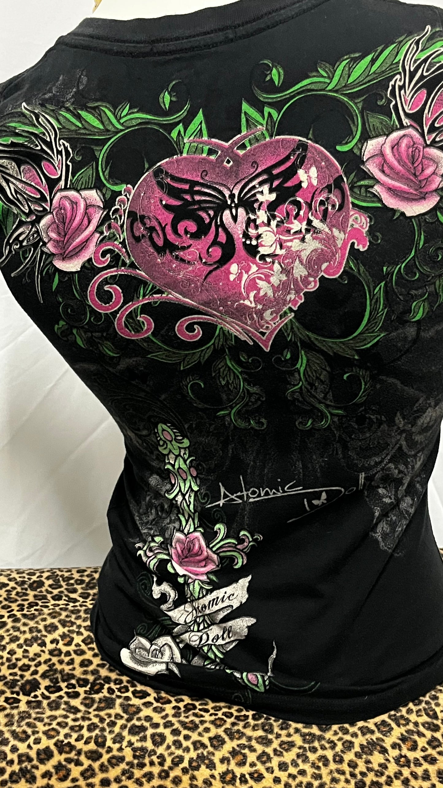 S - Atomic Doll Y2K AOP Graphic Top