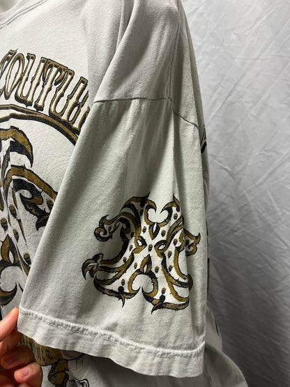 2XL - Xtreme Couture Y2K Grey AOP Graphic Tee