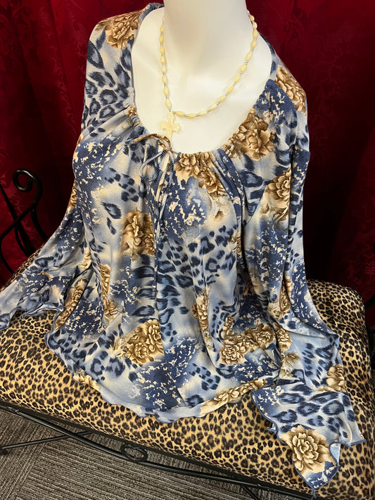 XXL - Encore 90s Belle Sleeve Peasant Top