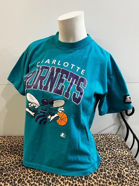 L - Charlotte Hornets 90s Starter NBA Baby Tee