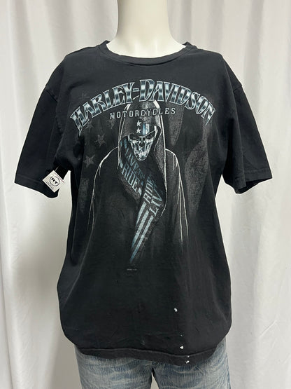 L - Harley Davidson Skull Graphic Tee