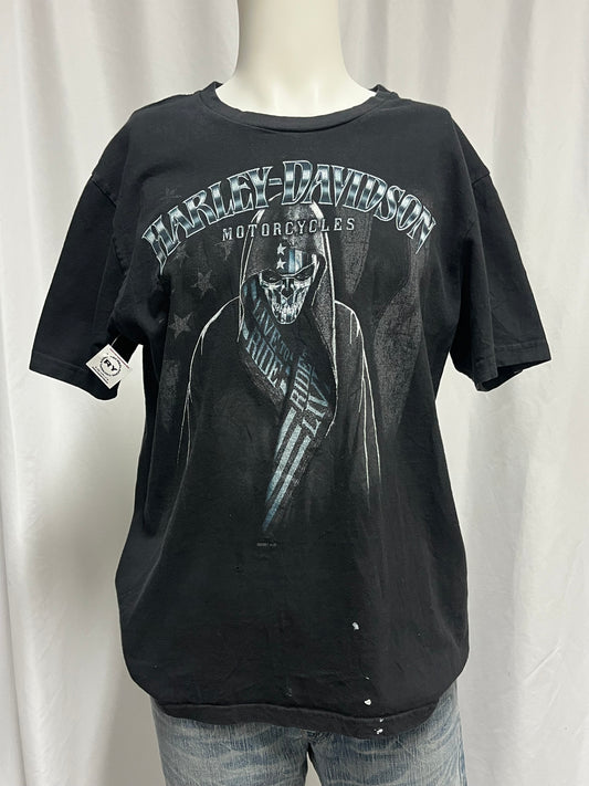 L - Harley Davidson Skull Graphic Tee