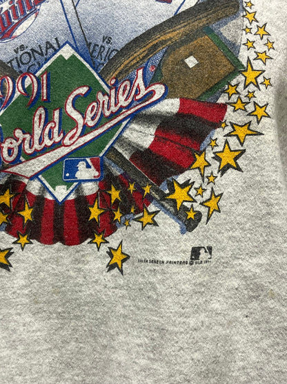 L/XL - MLB 1991 Twins x Braves World Series Salem Sweatshirt