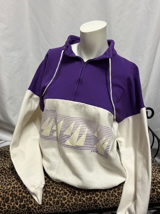 L - Vancouver 80s 1/4 Zip Vintage Sweatshirt