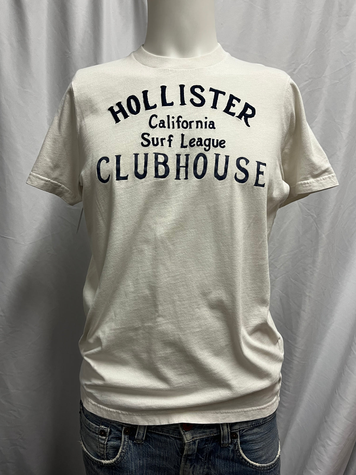 M - Hollister Surf League White Graphic Tee