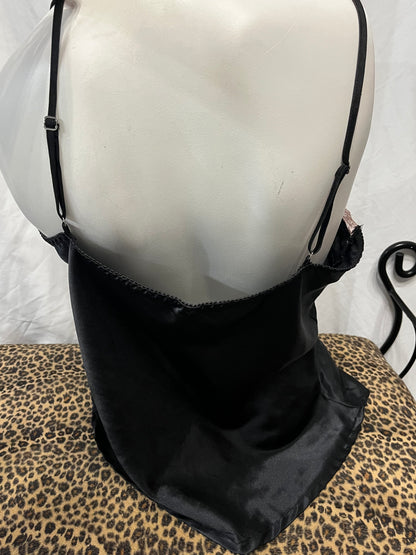 L - Premiere Pink Lace Satin Cami Top