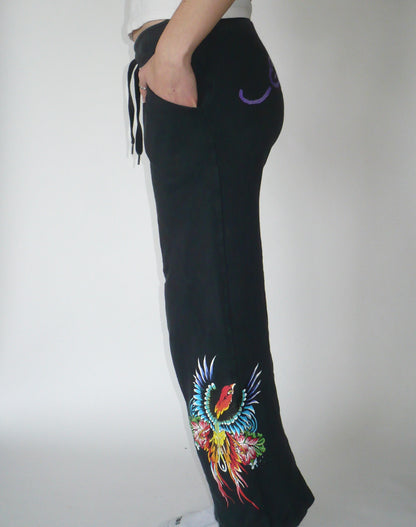 Ed Hardy Y2K Flared Graphic Sweatpants