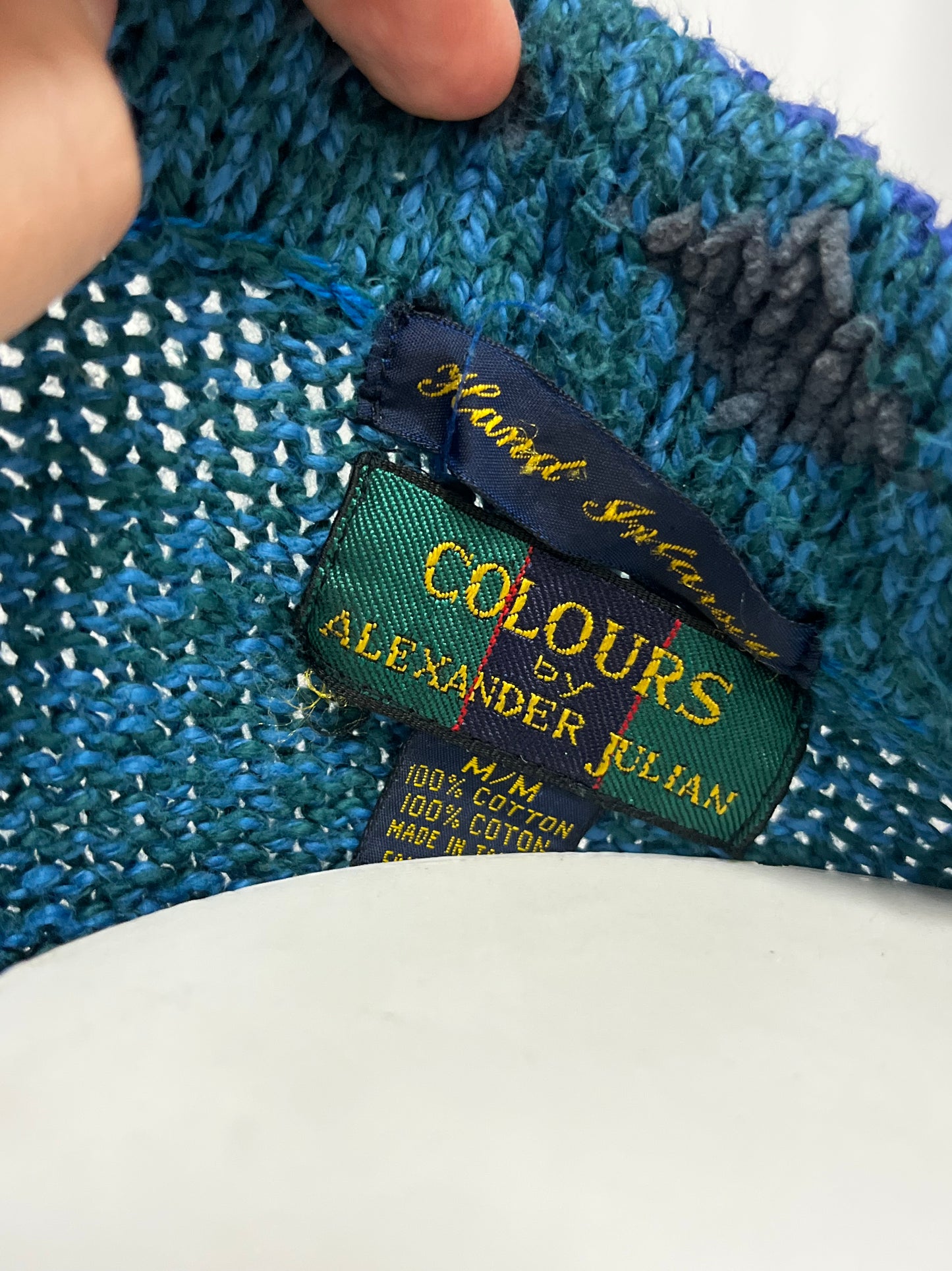 M - Colours by Alexander Julian Patterned Knit Sweater