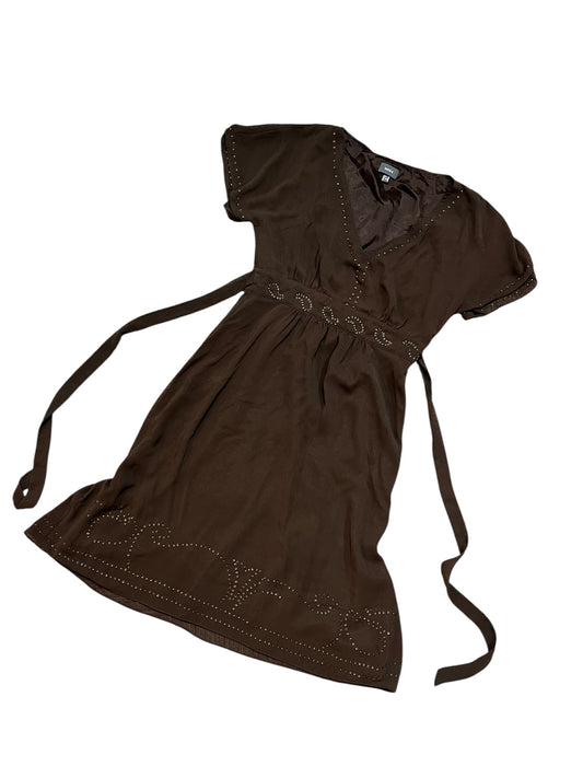 M - Mexx Brown Tie-Back Midi Dress