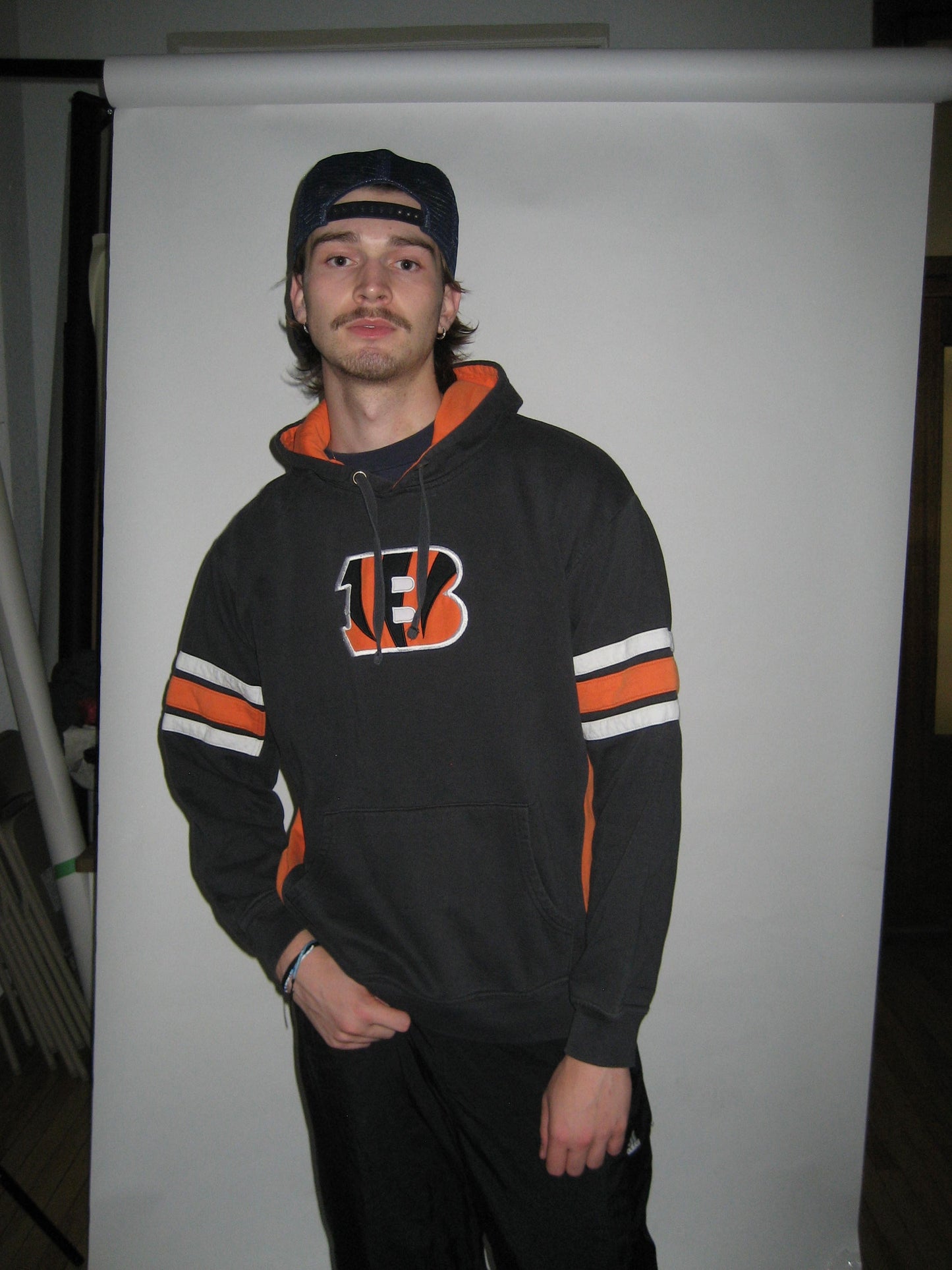 00s Cincinnati Bengals Logo Pullover Hoodie