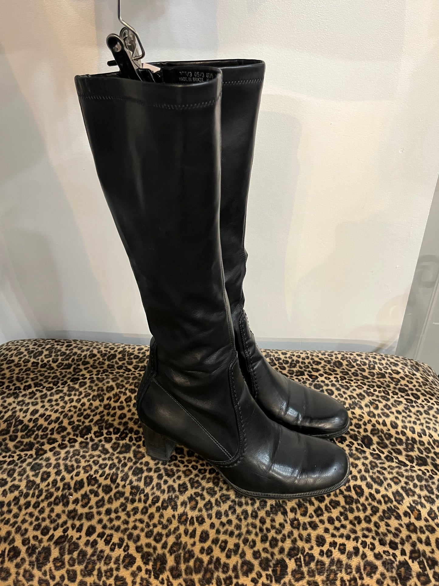 Franco Sarto 00s Faux Leather Heeled Boot