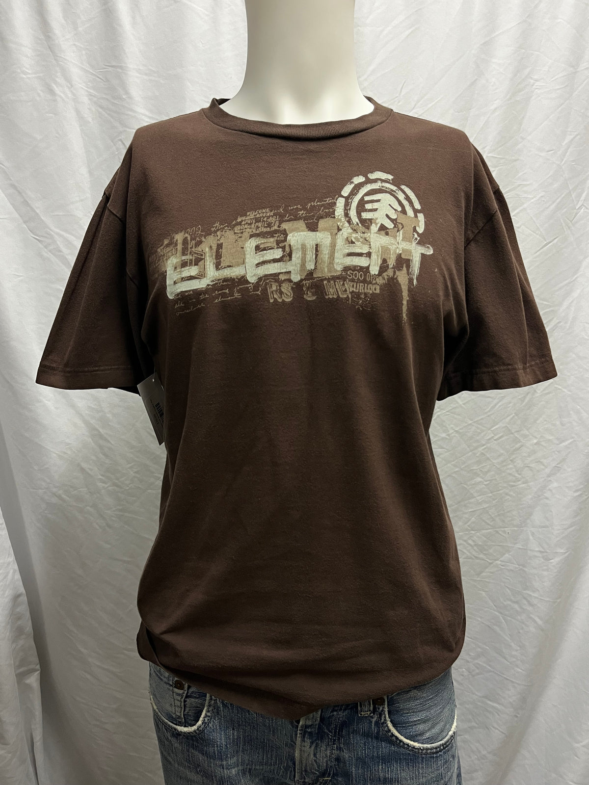 M - Element Y2K Brown Graphic Tee