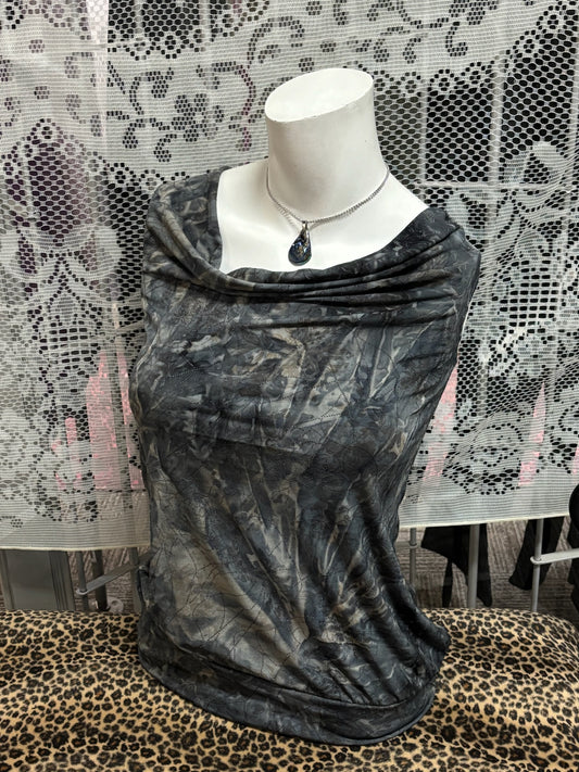 S - Suzy 2000s Slouchy Drop Club Blouse