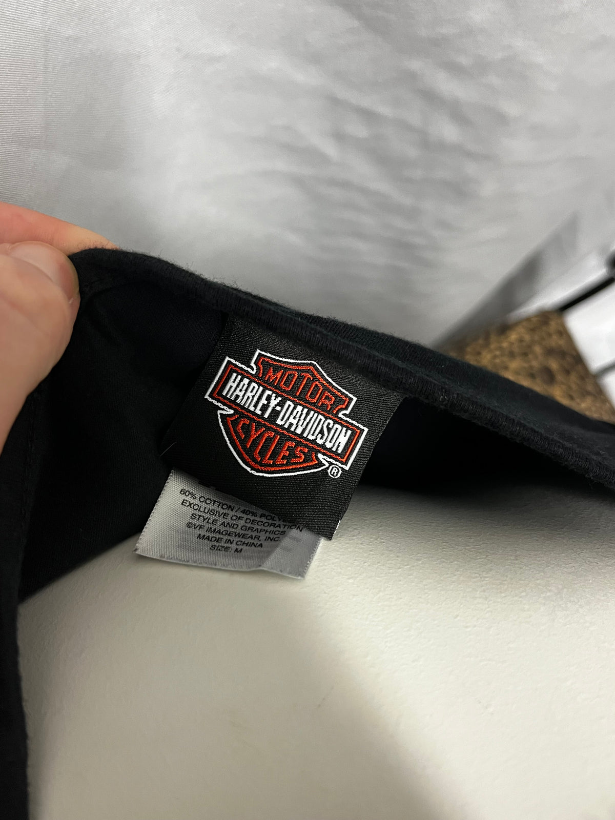 M - Harley Davidson Wings + Skull Graphic Top