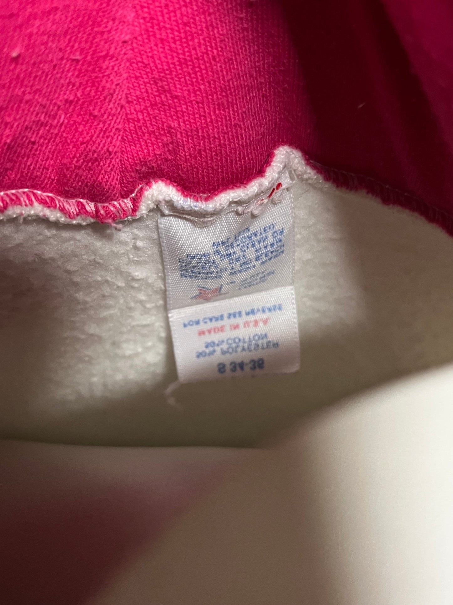 S - San Fransisco 90s Pink Graphic Hoodie