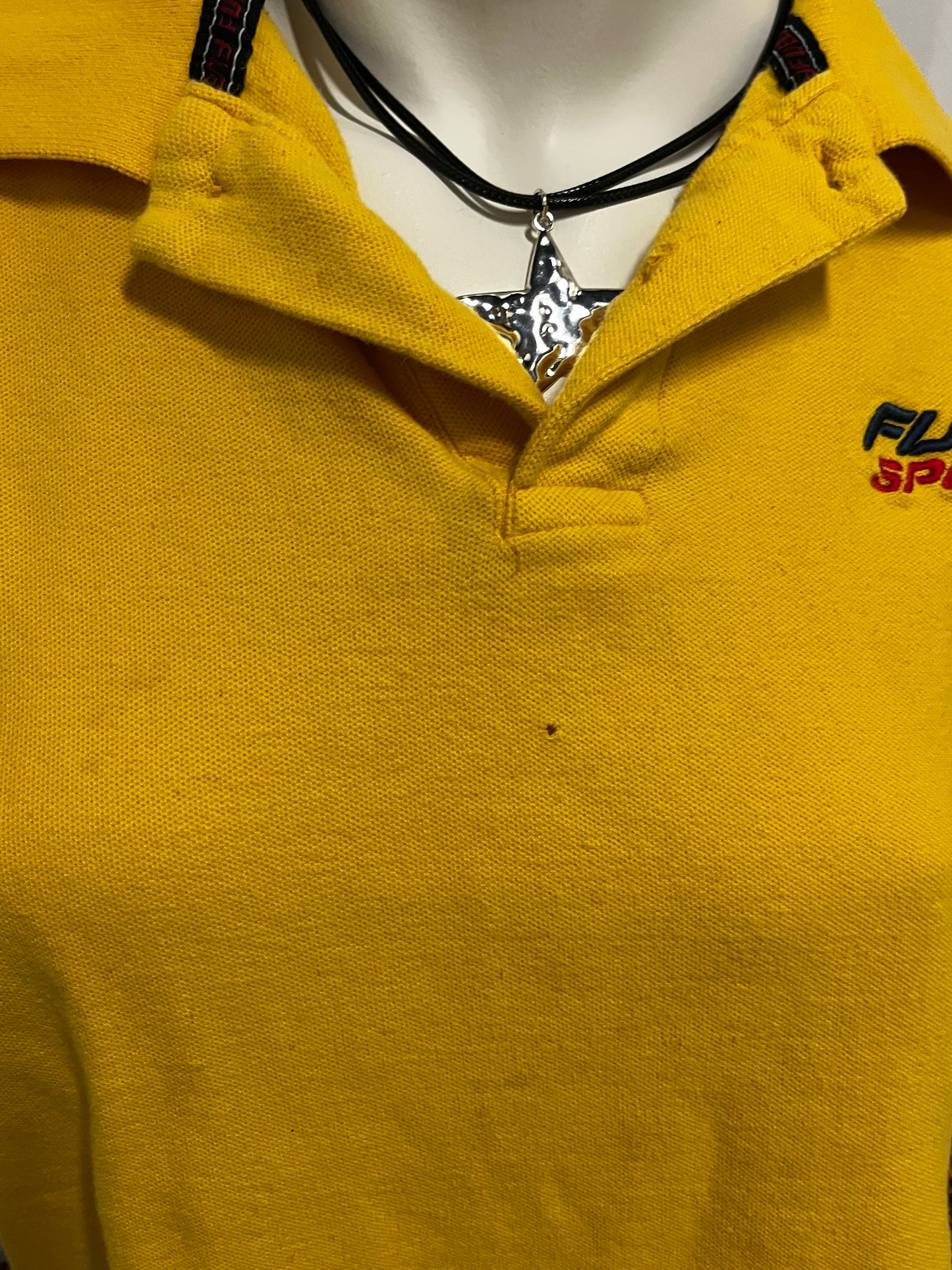 M - FUBU 2000s Collared Baby Tee