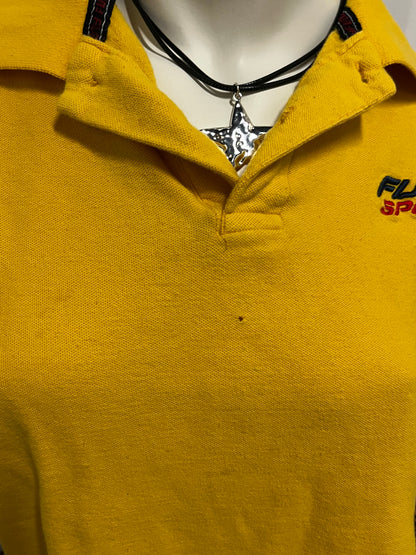 M - FUBU 2000s Collared Baby Tee