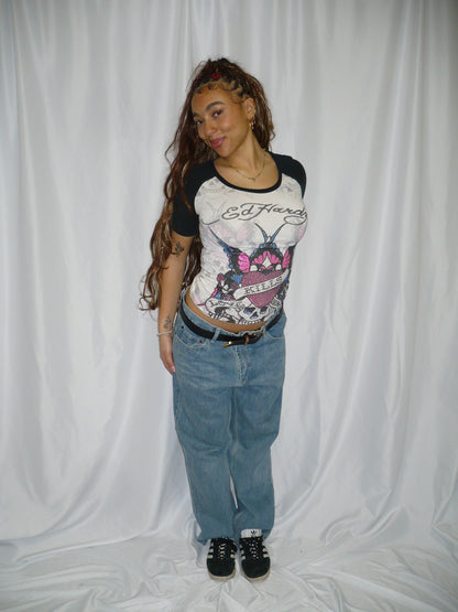 34 x 30" - Steve & Barry's Low Rise Boot Cut Baggy Jeans