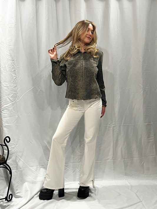 Brody Jeans Y2K White Flares