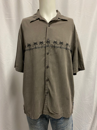 M/L - Quiksilver 2000s Palm Trees Button Up