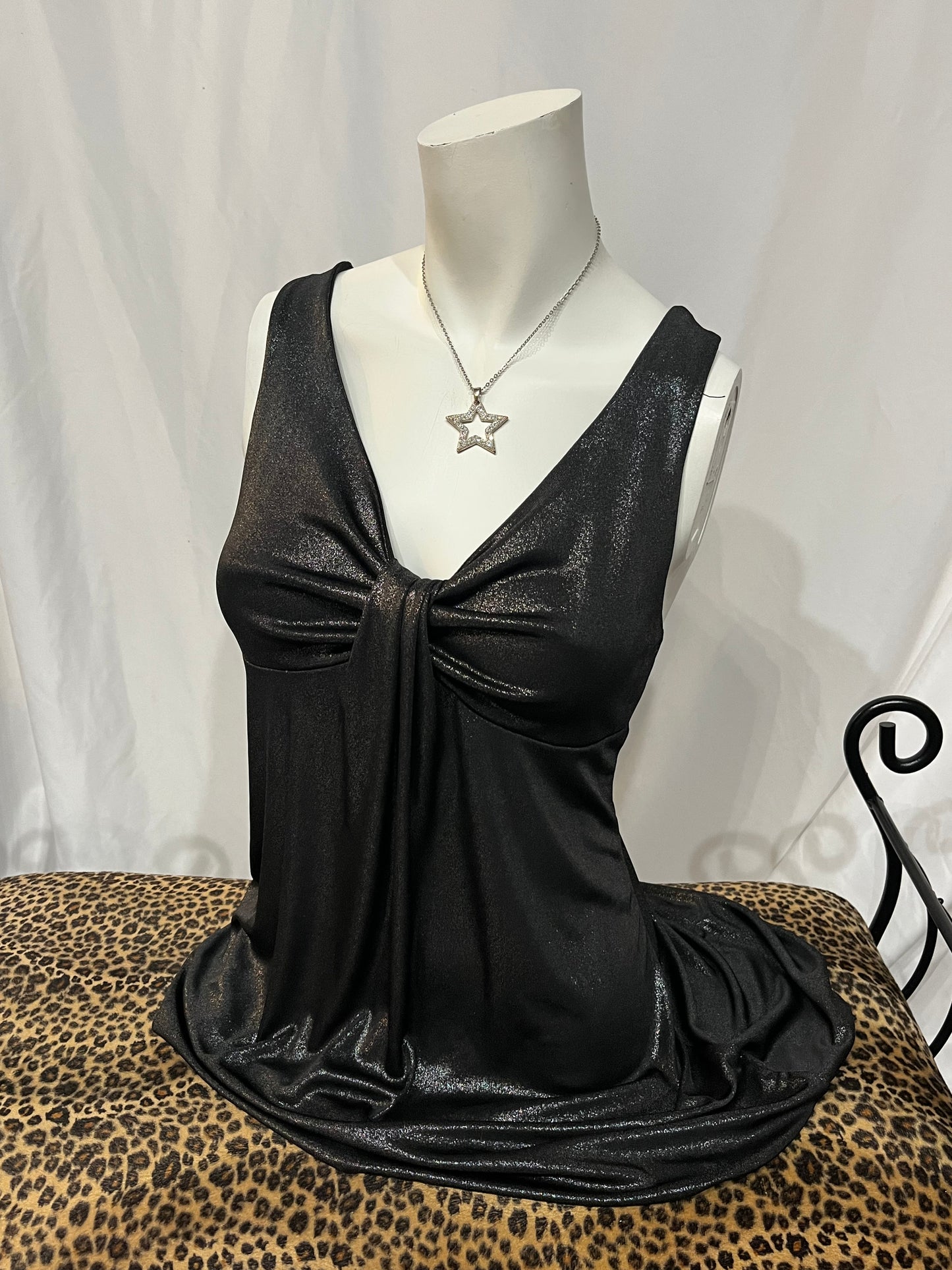 S/M - Blu Heaven Y2K Shimmer Top