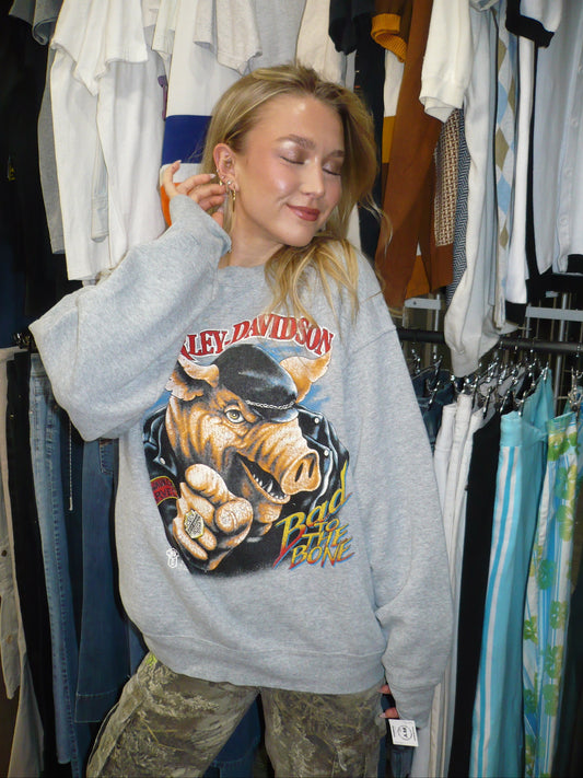 L - 1987 Harley Davidson Graphic Sweatshirt