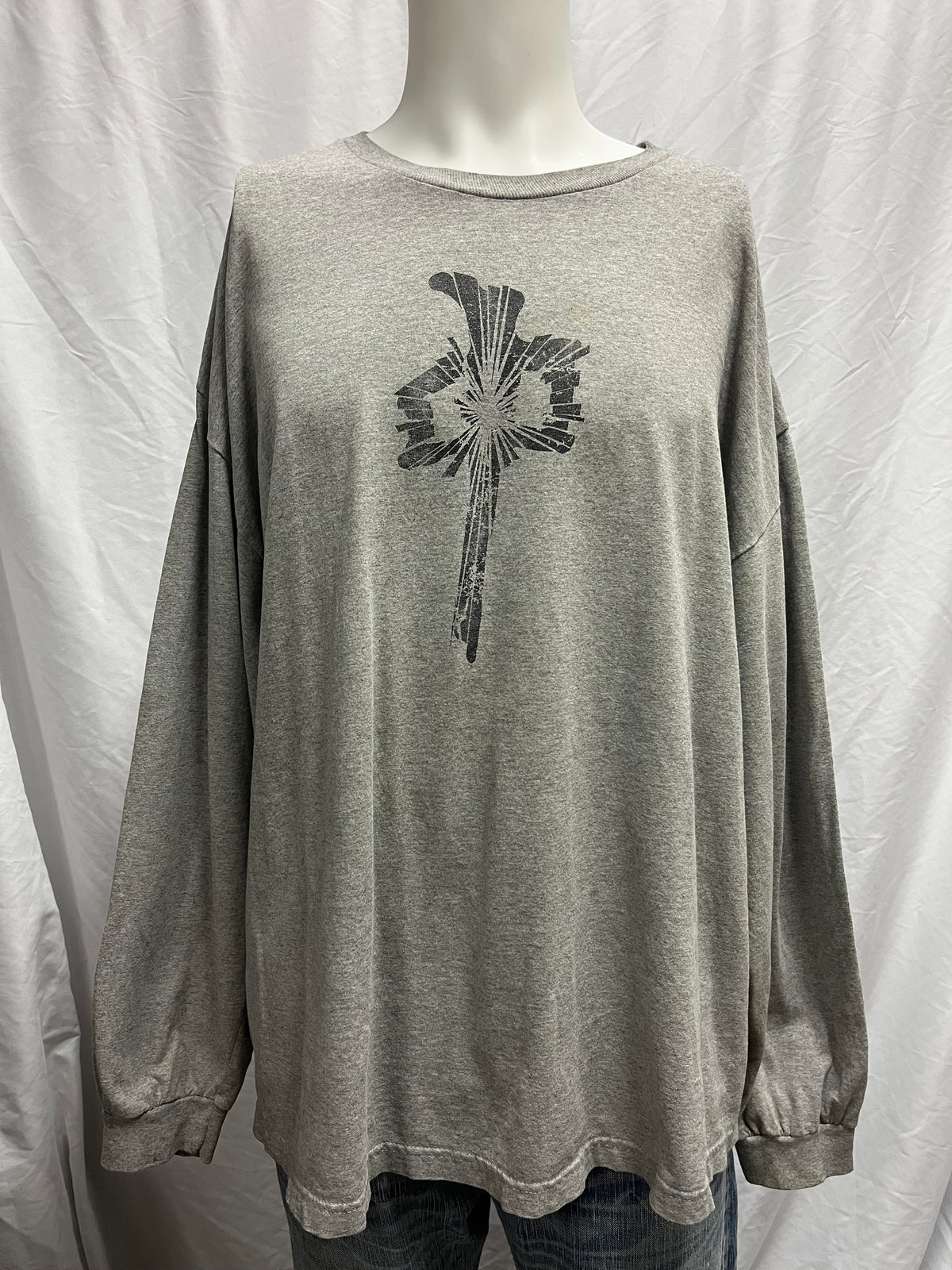 2XL - Red Dragon 2000s Logo Long Sleeve Tee