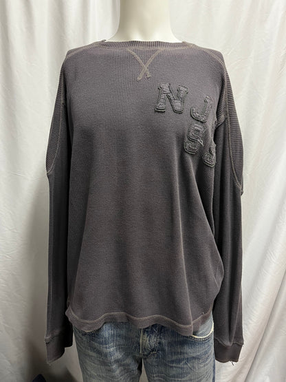 M - Nautica Jeans Y2K Grey Applique Thermal