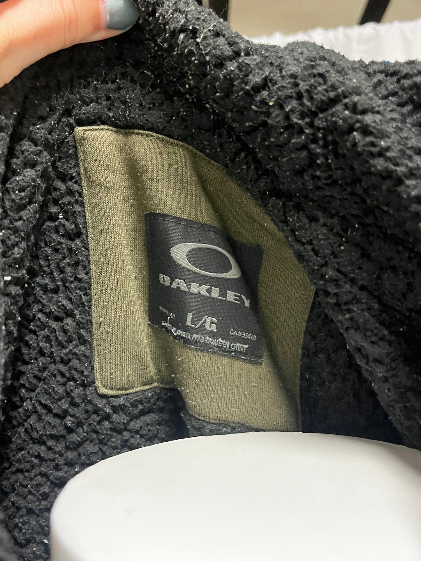 L - Oakley 2000s Sherpa Lined Heavy Hoodie
