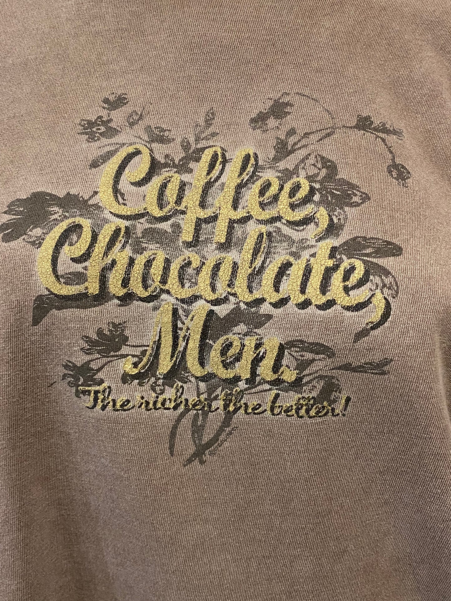 L - Coffee, Chocolate, Men 90s Baby Tee