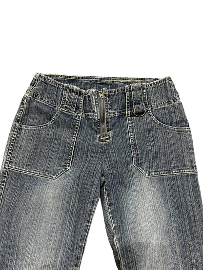 27" - NitroStretch Y2K Flared Capri Jeans