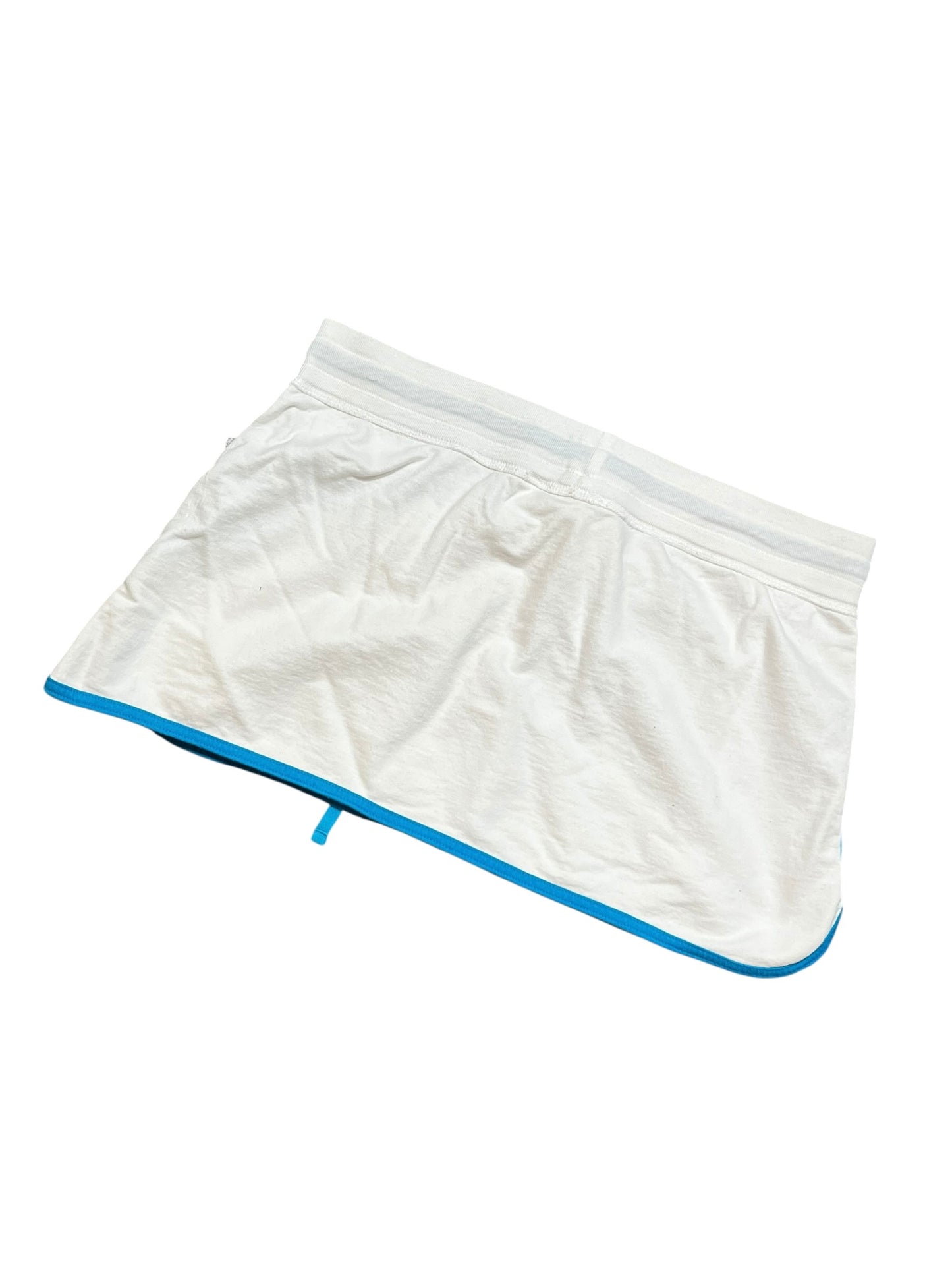 L - LVER Aqua Drawstring Mini Skirt