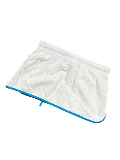 L - LVER Aqua Drawstring Mini Skirt