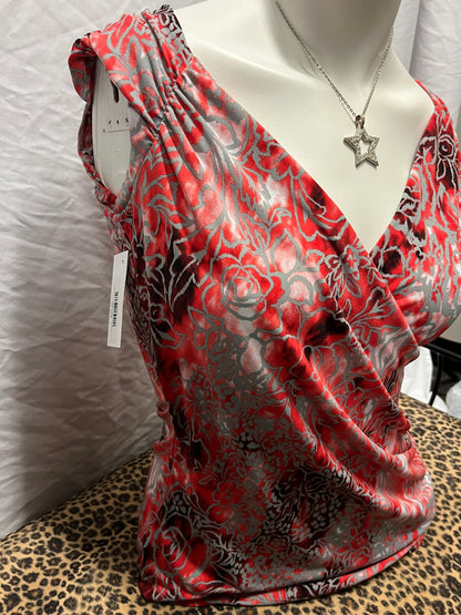 S - Proportion Petite Y2K Wrap Style Blouse