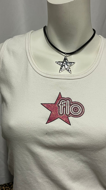 M - FLO Y2K Star Graphic Top